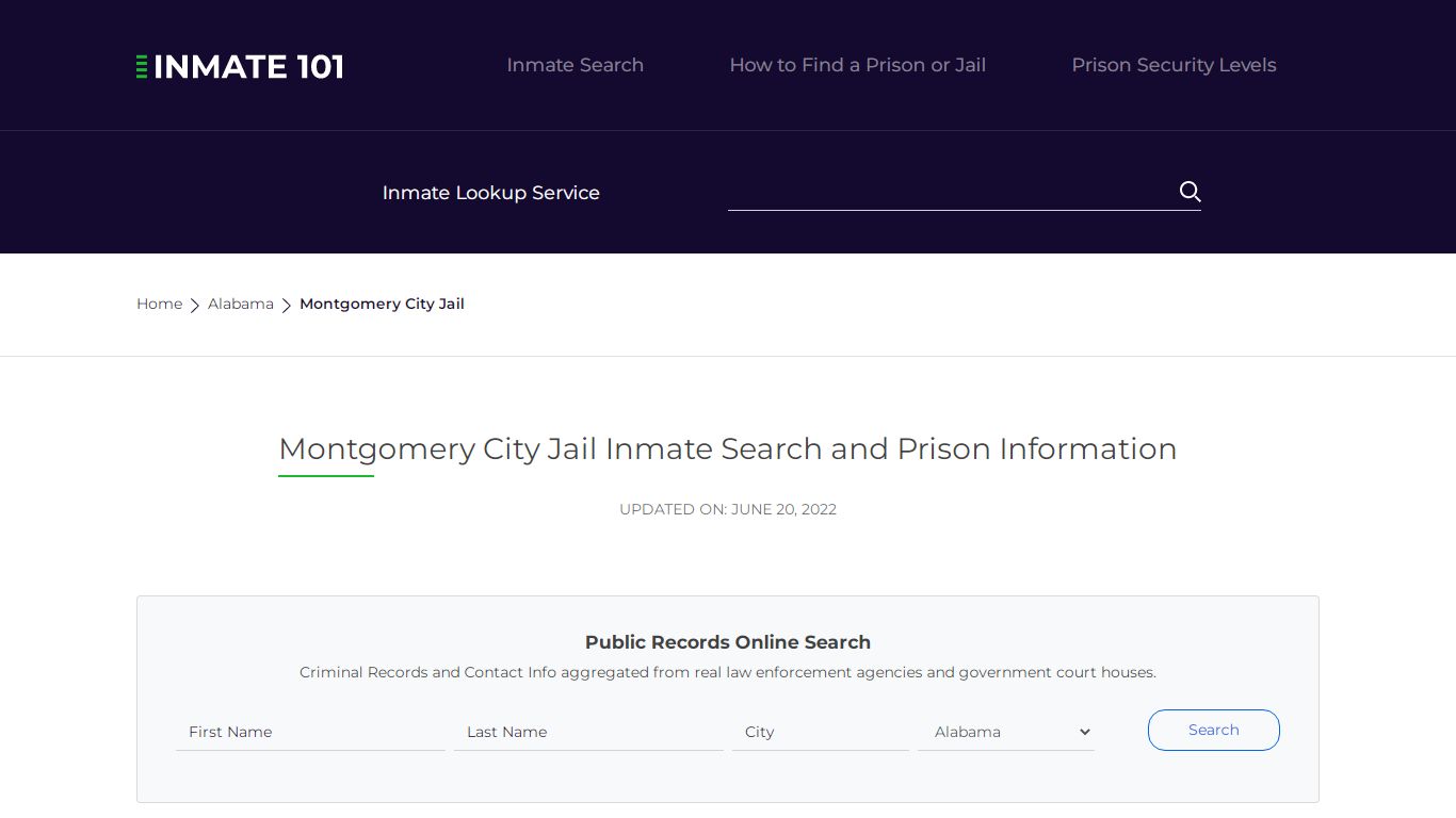 Montgomery City Jail Inmate Search, Visitation, Phone no ...